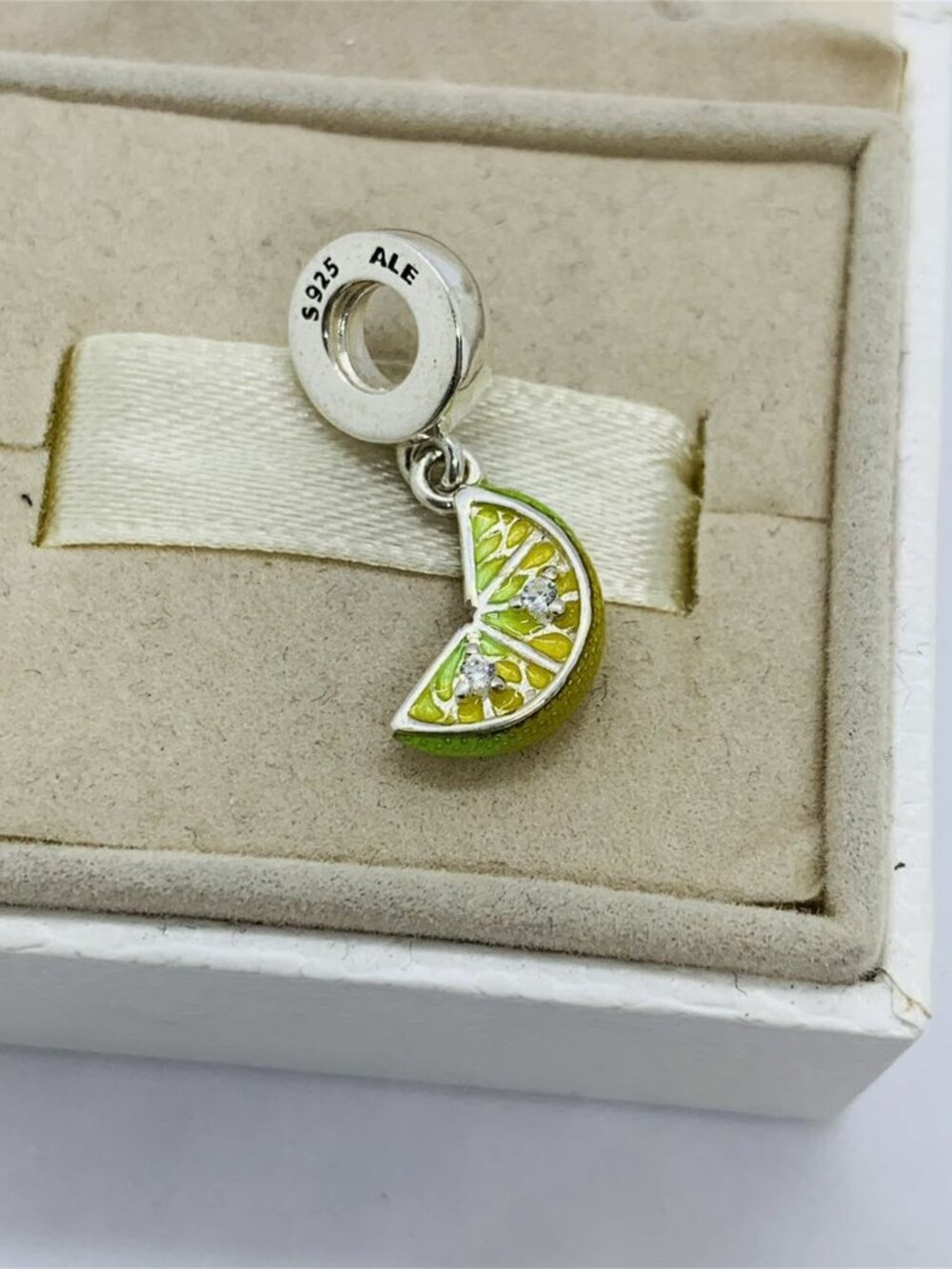 ✨🔥Pandora Lemon Slice Sparkling Fruit Dangle Charm